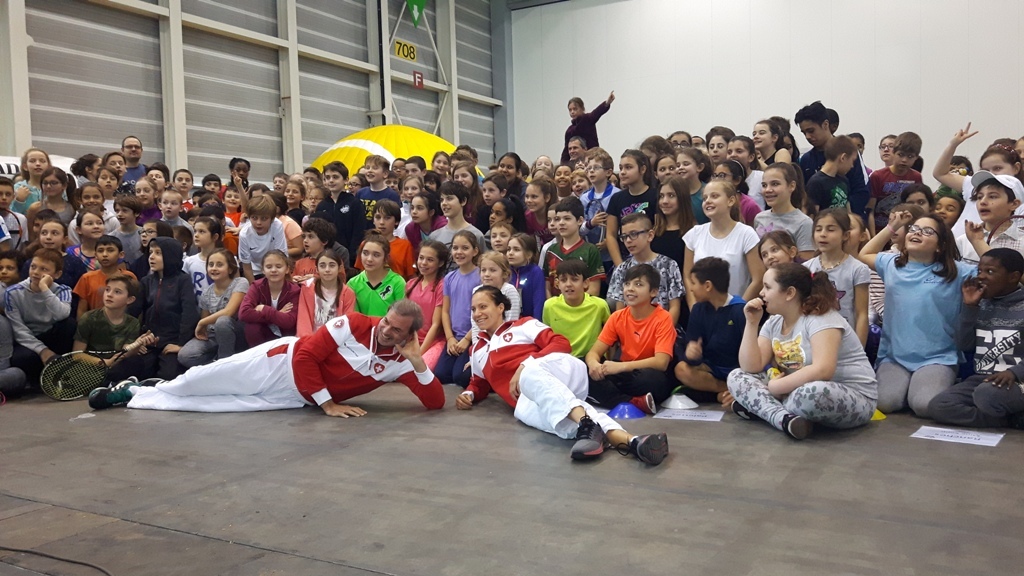 300 enfants s’initient au tennis à Palexpo